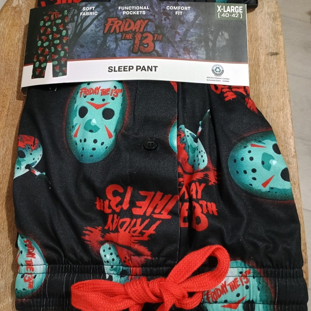 Friday 13th XL Sleep Pants Pajama Halloween Jason NEW